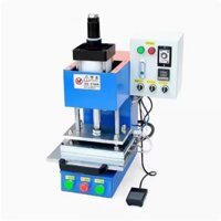 Máy dập nhiệt hơi tự động 600kg 1000w trên da, giấy bìa, nhựa, gỗ, túi bóng, cao su, vải.