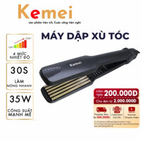 Máy Dập Xù Tóc Kemei KM332 4 Mức Chỉnh Nhiệt, Máy Bấm Tóc Bấm Mè Kiểu Tóc Làm Phồng Chân Tóc Bản To KemeiStore