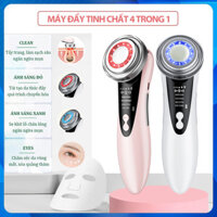 Máy đẩy tinh chất massage nâng cơ mặt bằng sóng siêu âm, máy tẩy trang điện di tinh chất bằng ánh sáng sinh học