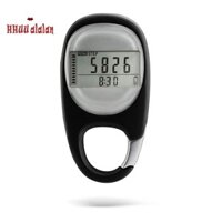 🔥Máy đếm bước để đi bộ, Máy đếm bước đi di động Máy đếm bước 3D, Máy theo dõi bước điện tử đơn giản với Carabiner Dễ dàng cài đặt