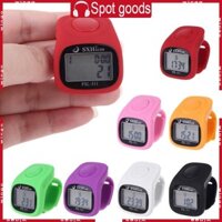 Máy đếm ngón tay GODD 6 Đèn LED kỹ thuật số Máy đếm ngón tay điện tử Máy bấm số vòng theo dõi nhắc nhở