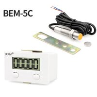 Máy Đếm Số Công Nghiệp 6 Số Từ Tính 1.5V-AA No Pin 5 Pin 5 Ngăn Tiện Lợi