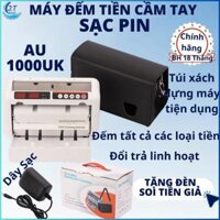 Máy đếm tiền dùng pin mini AU-1000UK đếm số lượng tờ tất cả các loại tiền thuận tiện mang đi