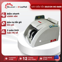 Máy đếm tiền SILICON MC-8600 kiểm tra tiền siêu giả, tiền khác mệnh giá ,công nghệ Mỹ new 2023