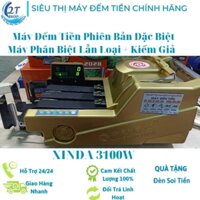 Máy Đếm Tiền Xinda 3100W. Máy phân biệt tờ lẫn loại, phát hiện tiền giả. Phiên Bản Màu Đặc Biệt 2023