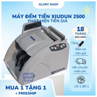 Máy đếm tiền xiudun 2500. Máy đếm tiền nhỏ gọn, phát hiện tiền lẫn loại, chế độ cộng dồn, ấn định số