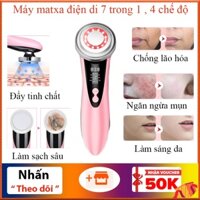 Máy điện di đẩy tinh chất massage bằng ánh sáng sinh học giúp chăm sóc da mặt làm sạch sâu ngăn ngừa mụn