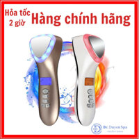 Máy điện di nóng lạnh D002 có sánh sáng sinh học và rung massage | Máy điện di mini