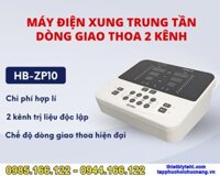 Máy điện xung trung tần giao thoa 2 kênh ZP10