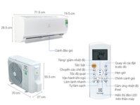 Máy điều hòa 2 chiều Electrolux Inverter 9000 BTU ESV09HRK-A3