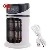 Máy Điều Hòa Di Động Home Mini Air Cooler Máy Điều Hòa Di Động Cho Văn Phòng 6 Bánh Răng Gió Đen Trắng