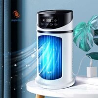 Máy Điều Hòa Di Động Home Mini Air Cooler Máy Điều Hòa Di Động Cho Văn Phòng 6 Bánh Răng Gió Đen Trắng