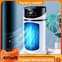 Máy Điều Hòa Di Động Home Mini Air Cooler Máy Điều Hòa Di Động Cho Văn Phòng 6 Bánh Răng Gió Đen Trắng