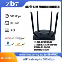 Máy Định Mức 300mbps 4g ruter lte cat4 Chế Độ sim wifi we2002-c