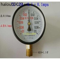 Máy đo áp suất chân không Máy đo áp suất âm Máy đo chân không-0.1-0.1 mpa Áp suất âm dương