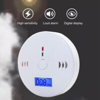 Máy dò Carbon Monoxide chạy bằng pin Màn hình Monoxide kỹ thuật số Nút cài lại thử nghiệm Đèn báo pin thấp CO Đầu đọc báo động shopidaevn