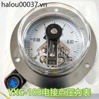 Máy đo chân không tiếp xúc bằng điện YXC-100 Type-0.1-0MPA Máy nhào lăn Máy đo áp suất chân không Máy đo áp suất âm Hàng Châu Huake