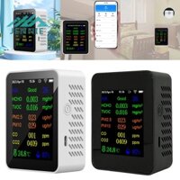 Máy đo chất lượng không khí 12 trong 1 Máy dò trong nhà Formaldehyde PM2.5 PM10 CO2 TVOC HCHO AQI Máy đo độ ẩm nhiệt độ [jennie1.vn]