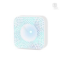 Máy đo chất lượng không khí thông minh Tuya WiFi Máy kiểm soát không khí 6 trong 1 PM2.5 / Formaldehyde / VOC / CO2 / Máy dò nhiệt độ / độ ẩm Tương thích với Alexa Home cho văn phòng tại nhà