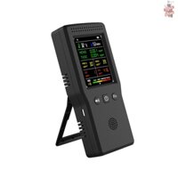 Máy Đo Chất Lượng Không Khí Cầm Tay 9 Trong 1 PM2.5 PM10 HCHO TVOC CO2 AQI Màn Hình LCD Màu Sắc Đa Năng Tiện Dụng