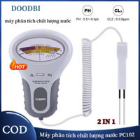 Máy đo clo dư PH CL2, nước uống di động, bể bơi, máy phân tích chất lượng nước hồ cá