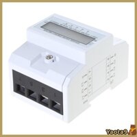 Máy đo điện LCD Yao DIN Rail 3 pha 4 dây Đồng hồ đo năng lượng Máy đo trung gian