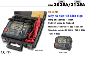 Máy đo điện trở cách điện Kyoritsu 3125A