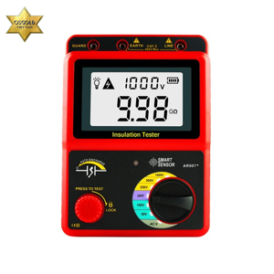 Máy đo điện trở cách điện SmartSensor AR907+ (50V/100V/250V/500V/1000V, 0-20GΩ)