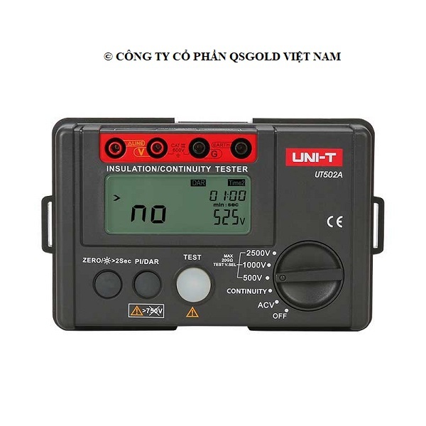 Máy đo điện trở cách điện UNI-T UT502A (2500V,20GΩ)