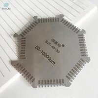 Máy đo độ dày Hình bát giác Công cụ đo lược màng ướt 50-10000um Thép không gỉ