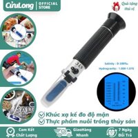 Máy Đo Độ Mặn Nước Biển muối thực phẩm bể cá, bút khúc xạ kế quang học dụng cụ thiết bị kiểm tra nước sông nhiệt kế đo nuôi trồng thủy sản