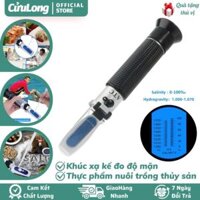 Máy Đo Độ Mặn Nước Biển muối thực phẩm bể cá, bút khúc xạ kế quang học dụng cụ thiết bị kiểm tra nước sông nhiệt kế đo nuôi trồng thủy sản