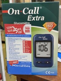 MÁY ĐO ĐƯỜNG HUYẾT ON CALL EXTRA ( TẶNG 25 QUE TEST + 100 KIM LẤY MÁU + 100 MIẾNG GẠC TẨM CỒN)