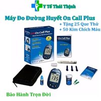 Máy Đo Đường Huyết On Call Plus Tặng 25 Que Thử + 50 Kim Chích Máu