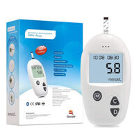 Máy Đo Đường Huyết Safe Accu Chính Hãng Sinocare Tặng Kèm 50 Que Thử50 Kim Chích Máu
