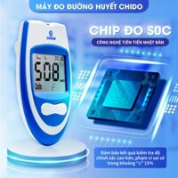 Máy đo đường huyết test thử tiểu đường Chido công nghệ Nhật Bản độ chính xác cao 2025 (Máy và 2 bộ kim que