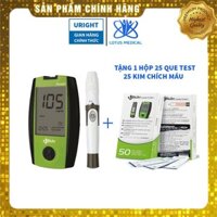 Máy đo đường huyết URIGHT TD4267 - Máy đo tiểu đường tặng kèm 25 que thử và 25 kim chích