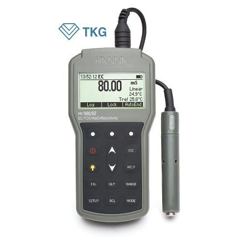 Máy đo EC/TSD/Điện trở suất/ Độ mặn Hanna HI98192
