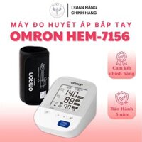 Máy Đo Huyết Áp Bắp Tay Điện Tử Omron HEM-7156 Vòng Bit 360 Độ Cảm Biến Thế Hệ Mới Bộ Nhớ 60 Kết Quả Đo