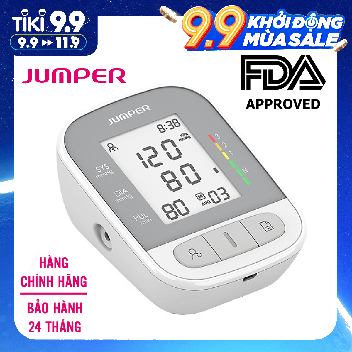 Máy đo huyết áp bắp tay Jumper JPD-HA210
