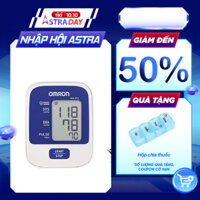 Máy Đo Huyết Áp Bắp Tay Omron HEM-8712 Trắng Phối Xanh  Tặng 1 Kính Bảo Hộ