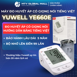 Máy đo huyết áp bắp tay Yuwell YE660E