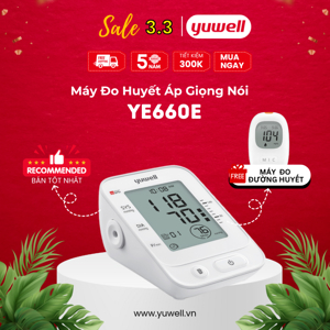Máy đo huyết áp bắp tay Yuwell YE660E