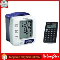 Máy đo huyết áp Citizen CH650 điện tử cổ tay tặng Máy tính bỏ túi Citizen Halongstar