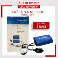 Máy đo huyết áp cơ Microlife AG1-10 trang bị đồng hồ áp suất, túi hơi, van xả chất lượng cao