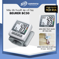 Máy đo huyết áp cổ tay BEURER BC30 Nội Địa Đức tự động đo và nhận biết rối loạn nhịp GST Electronic 160146