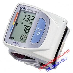 Máy đo huyết áp cổ tay tự động AND UB-511
