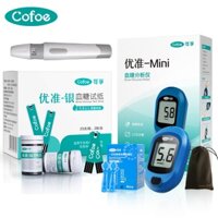 Máy Đo Huyết Áp Cofoe Youzhun MINI Với 50 Que Thử Nghiệm Và Lancets Cho Máy Đo Lưu Lượng Tiểu Đường