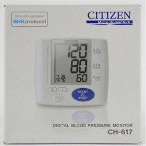 Máy đo huyết áp điện tử cổ tay Citizen CH-617