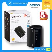 Máy đo huyết áp siêu cao cấp Omron HEM 7600T - Kết nối Bluetooth, vòng bít không dây